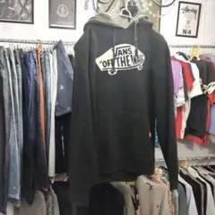 ♯67 VANS OFF THE WLL パーカースウェットビックロゴ裏起毛M