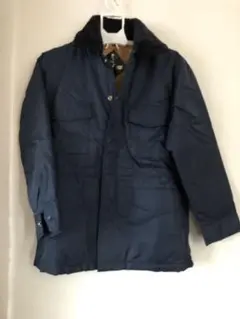 77 防寒着　記名はありますが未使用です　ネイビー フード付きジャケット