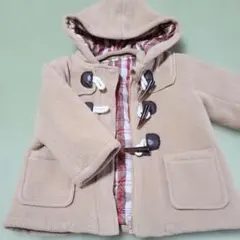 ベージュ フリース ダッフルコート 80cm