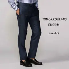 TOMORROWLAND PILGRIM ウール シルク ツイル スリム .のサムネイル