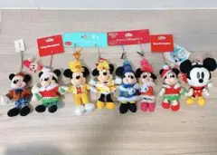 ディズニー ミッキー&ミニー ぬいぐるみストラップ8体セット