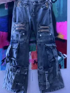 フレアデニム Y2k デニムパンツ 韓国