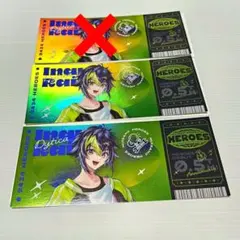 にじさんじ 伊波ライ ホログラムチケット風カード N ノーマル 2枚セット