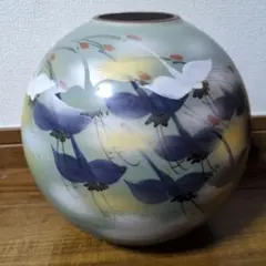 九谷焼　森左馬尉作　花瓶 お値下げ 九谷焼 花瓶 森 左馬尉作 - メルカリ