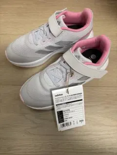 新品未使用　adidas キッズスニーカー グレー/ピンク　20cm