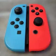 【超美品純正完動品】NintendoSwitchJoy-Conコントローラ青赤③