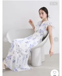 LAURA ASHLEYコラボ〉シアーラッフルワンピース - メルカリ