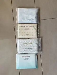 【コスメデコルテ等】フェイシャルコットン4種セット 新品未使用
