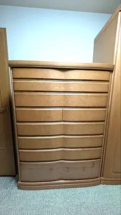 a*8様 【府中家具】桐製 4段整理箪笥/チェスト（ポリエステル樹脂塗装