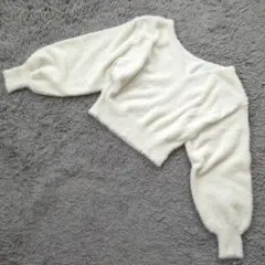 ★b1543 MERCURYDUO【F】クロップドニット バルーンスリーブ 丈短