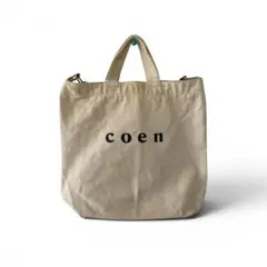 coen ベージュ トートバッグ ショルダーバッグのサムネイル