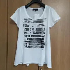 未使用タグ付 UNTITLED アンタイトル Tシャツ ホワイト サイズ1