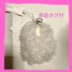 新品　タグ付　ボア　ポーチ　カラビナ付き　レディースポーチ　化粧ポーチ