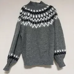 ⭐︎値下げ⭐︎ノルディック柄タートルネックセーター