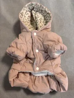 犬用フード付きジャケット ピンク