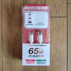 【新品】PD65W 急速パワフル充電器
