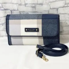 ほぼ未使用✨ブルーレーベルクレストブリッジ・レザー 2wayショルダーウォレット