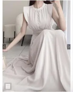 楊柳シフォンフリルフレアワンピース[k9123c]