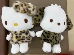 サンリオキャラクターズ　ハローキティ&ポチャッコのぬいぐるみ2点セット