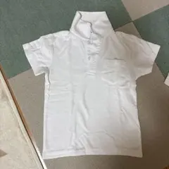 ホワイト ポロシャツ ポケット付き　110センチ