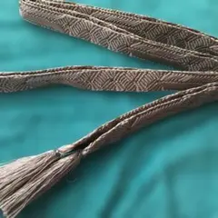 グレーの房付き帯締め