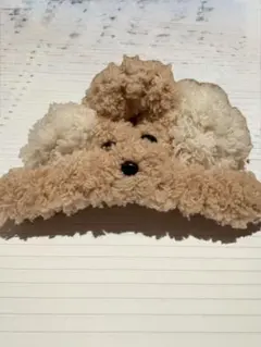 かわいいわんちゃんのヘアクリップです！ フリフリ尻尾付き！！