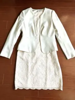 C de C ジャケット ワンピース セット 38 アイボリー