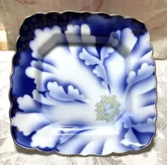 深川製磁 牡丹金ミル角皿 - メルカリ