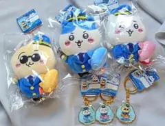 空港限定 パイロット ちいかわ ハチワレ うさぎ　ぬいぐるみキーチェーン