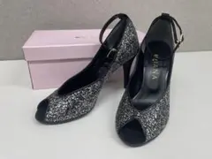 DIANA シルバー グリッター ハイヒール 23cm
