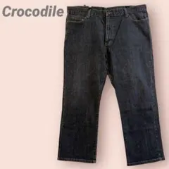 Crocodile 大きいサイズ　デニムパンツ　ストレート　黒　メンズ/105のサムネイル