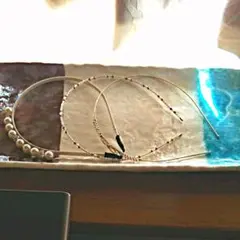 ホワイトパールカチューシャ３点セット