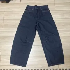 GU バレルレッグジーンズ ネイビー サイズXLのサムネイル