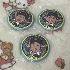 オリックスバファローズ 吉田輝星 ふるさとオールスター ガチャ 缶バッジ 3点