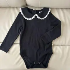 the Lala ブラックロンパース レース襟　Genie Kara Suit