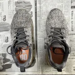 【再値下げ】adidas ゴルフシューズ グレー/オレンジ