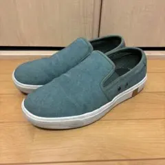 ティンバーランド　緑色 スリッポン キャンバス25.5センチ値下げ！