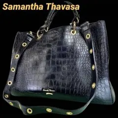Samantha Thavasa サマンサタバサ 2wayバッグ クロコ レザー