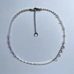 No.5 ビーズネックレス ハンドメイド