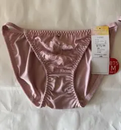 ピンク レース装飾 ショーツ M