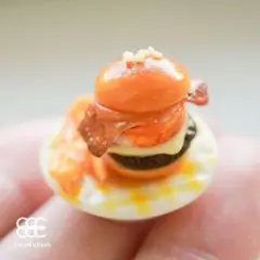お月見バーガーのミニチュア｜cham*chum ハンドメイド