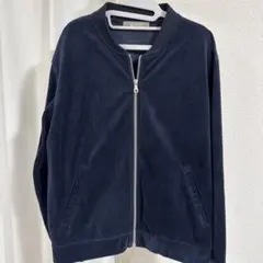 nano universe ナノユニバース ベロア ブルゾン