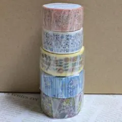 コルテ 廃盤マスキングテープ アンティークマルシェ エンジェル 6本セット 中古 コルテ 廃盤マスキングテープ アンティークマルシェ エンジェル 6本