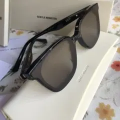 【極美品ケース付】GENTLE MONSTER LILIT ブラック シルバー 関税負担なし☆Gentle Monster LILIT サングラス ユニセックス