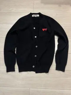 最終値下げ　新品未使用　コムデギャルソン　CDG カーディガン XL CDG コムデギャルソン ワッペンロゴ カーディガン