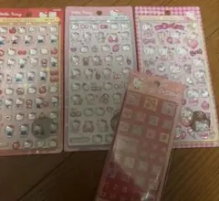 サンリオ　ボンボンドロップシール　タイルシール　ハローキティ　4点セット　正規品
