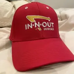 IN-N-OUT BURGER キャップ 赤 M/L 新品未使用