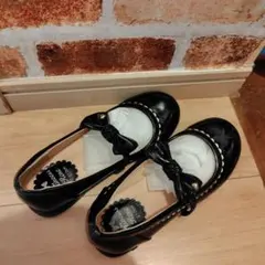 [美品] ブラック フォーマル シューズ 21.0cm