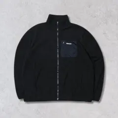Reebok フリースジャケット 黒 XL フェード