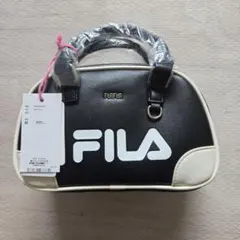 FURFUR FILA コラボ ショルダーバッグ ブラック - メルカリ